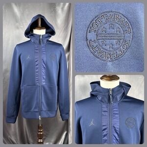Jordan Team Basketball Full Zip Training Hoodie Navy Men's Lg‎ CN5350-419 Sunrun
